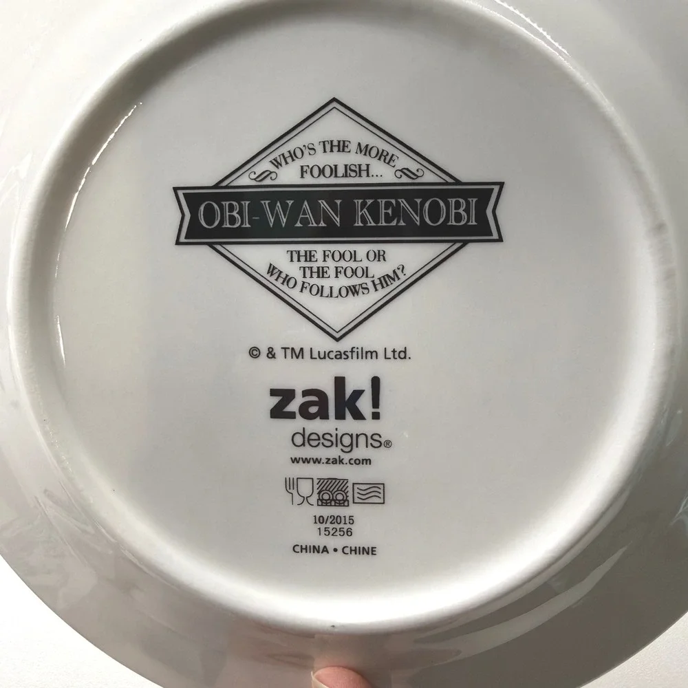 STAR WARS Zak Designs 6pc Plate Bowl Set Darth Vader Stormtrooper C-3PO Obi-Wan